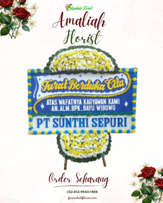 Papan Bunga Duka di Kunto Darussalam